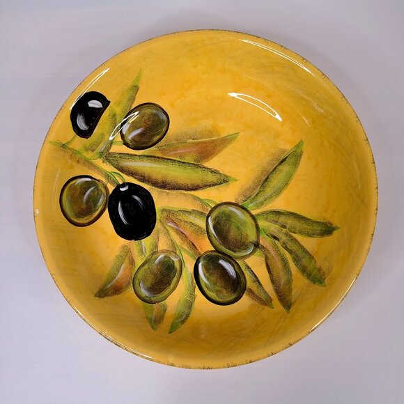 Certified International Other - Certified International Stef Ania Ferri Roma 9" Pasta Bowl with Large Olives